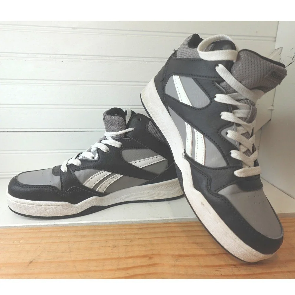 Reebok Royal BB45000 HI 2 Lifestyle‎ Sneakers Men's 6/Women's 7.5 Black Grey